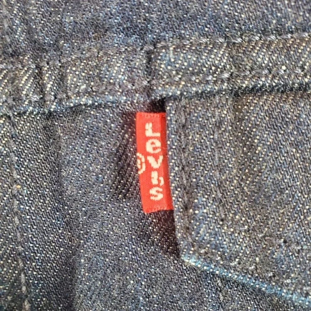 Levi's Denim Jacket Mens Large Dark Wash Blue Trucker Waxed Type 3  Workwear Y2K